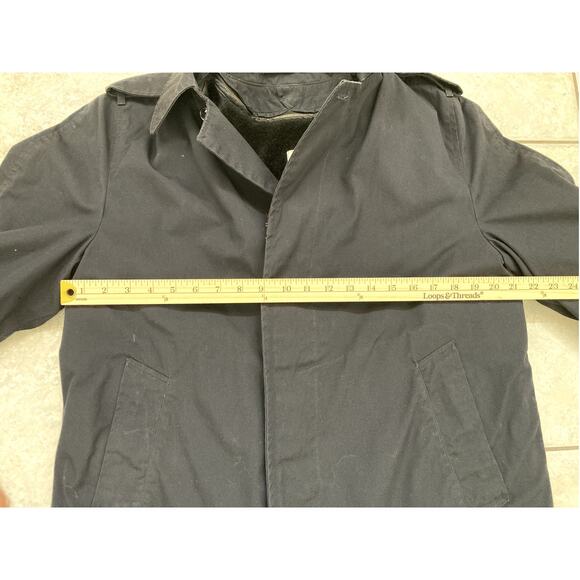 VTG Military Trench Rain Coat DSCP removable liner Navy 36S 8405-01-059-4232 - Picture 8 of 12